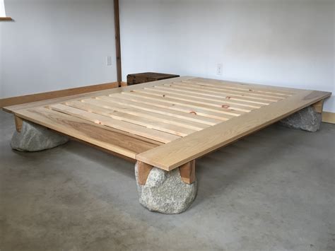 Spreading futon) and a duvet (掛け布団, kakebuton, lit. Japanese Platform Bed | Perennial Stone