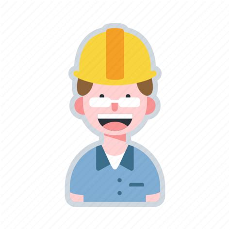 Avatar Character Engineer Mechanical Worker Icon Download On