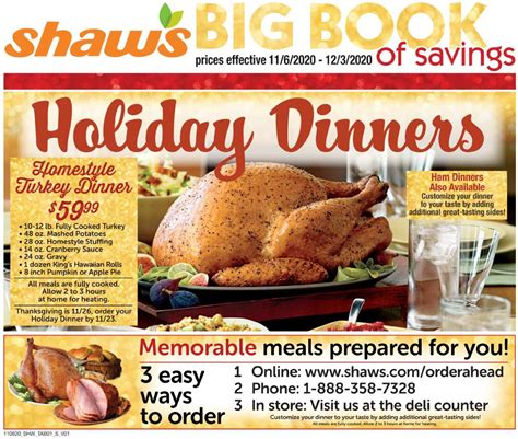 It's an impressive alternative to turkey or ham, cooked in just a few hours, begging to be spiced up and served with a variety of sauces and sides. Publix Prepared Christmas Dinner - 11 Publix Platters ...