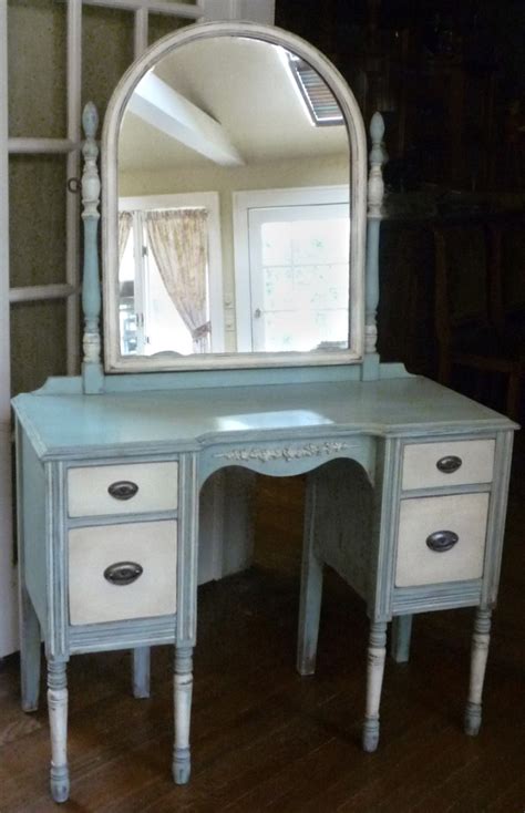 It is a very feminine thing to do, sit and put on your makeup. For Laura - Romantic Antique Vanity Dressing Table with Mirror