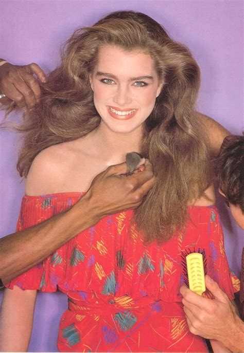 Brooke Shields At Age 14 Being Made Up For The Cover Of French