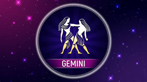 Download Purple Gemini Zodiac Emblem Wallpaper