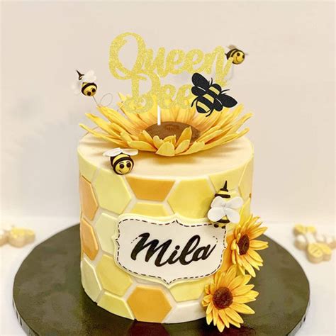 gold glitter queen bee cake topper bumble bee themed happy envío gratis
