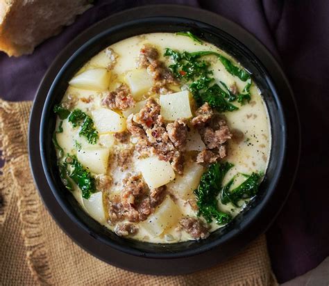 Potatoes, vegan sausage and kale are loaded up in a super flavorful broth!vegan zuppa. The Best Slow Cooker Zuppa Toscana Soup - My Recipe Magic