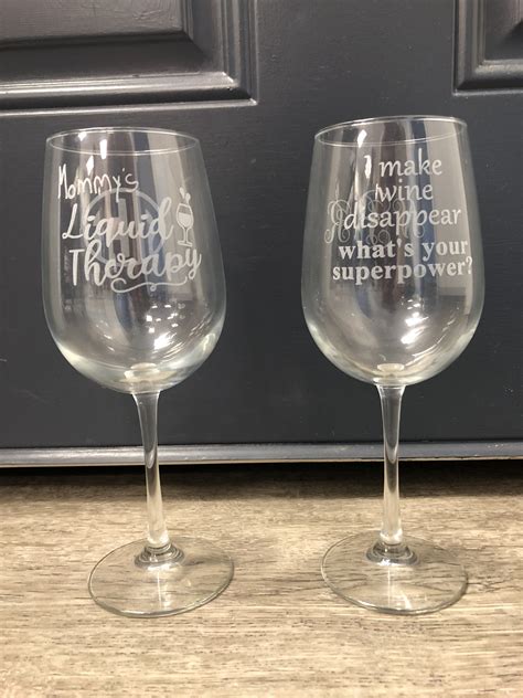 Wine Glasses Engraved Wine Glasses Laser Engraved Wood Wine Glasses
