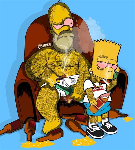 Father And Son Spending Quality Time Together Homer X Bart In 2020