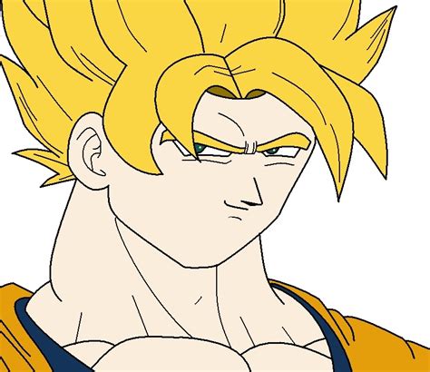 I hope you like it. How to draw Goku SSJ in MS Paint Step 4 - Dragon Ball Z ...