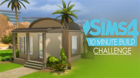 The Sims 4 House Building 10 Minute Challenge Youtube
