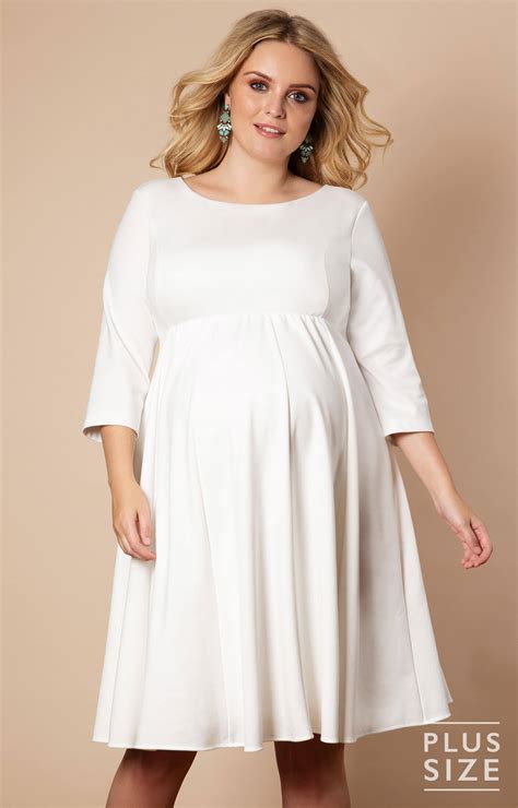 Peauty button down maternity dress ruffle short sleeve maxi dress baby shower maternity photoshoot casual. Sienna Maternity Plus Size Dress Short Cream - Maternity ...