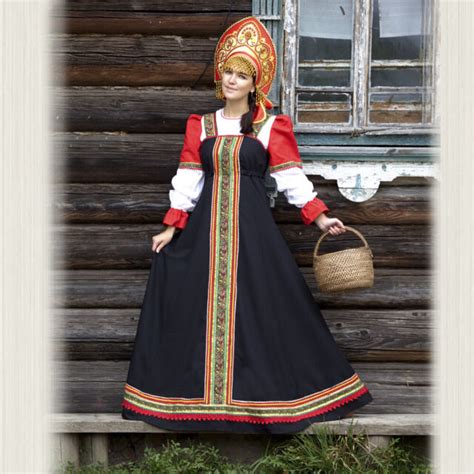 Russian Traditional Sarafan With Blouse Slavic Folk Costume Ebay