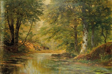 Alois Arnegger Romantic Landscape Painter Landscape Forest