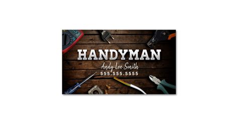 Handyman Services Business Card Magnet Zazzle