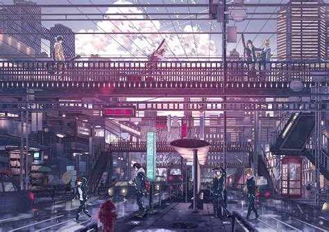 City Japan Anime Wallpapers Wallpaper Cave