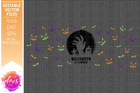 Halloween Is Coming Lantern Wrap Editable Vector Design Debbie