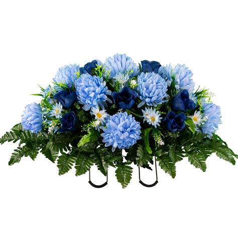 Sympathy Silks Artificial Cemetery Flowers Realistic Outdoor Grave