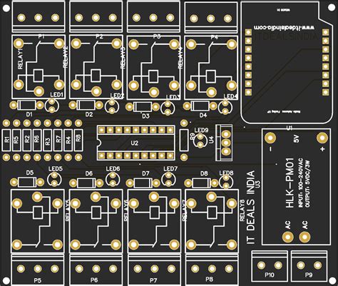 Esp8266 8ch Relay Switch Share Project Pcbway