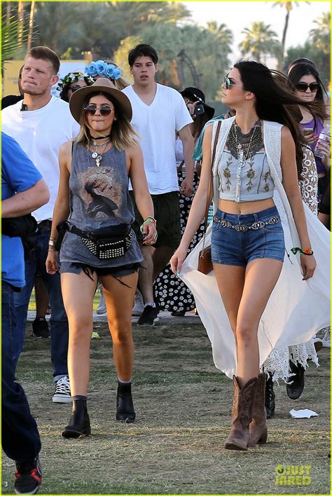 selena gomez flashes black bra in sexy sheer dress at coachella with kendall and kylie jenner