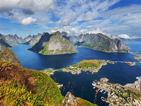 Landscape From Lofoten Islands Norway Beautiful Rocky