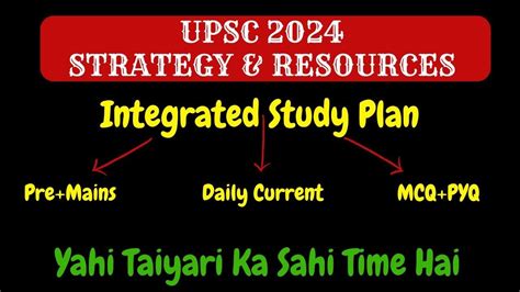 Upsc Cse 2024 Strategy Upsc 2024 Study Plan Upsc Ias 2024 Ki Taiyari