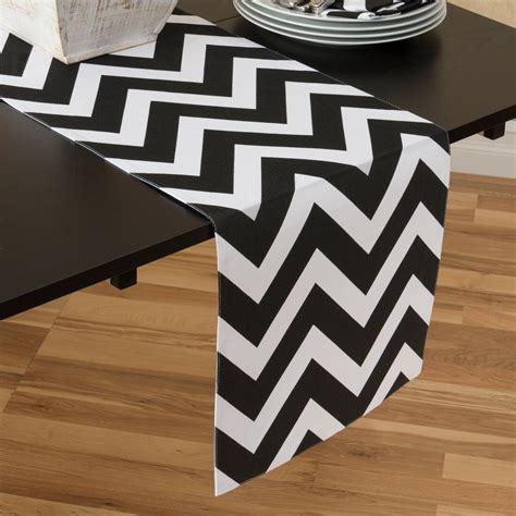 Linen Tablecloth Chevron Table Runner And Reviews Wayfair