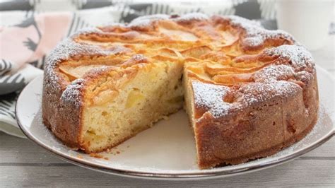 Gâteau au yaourt aux pommes Torta di mele Cibo squisito Torte