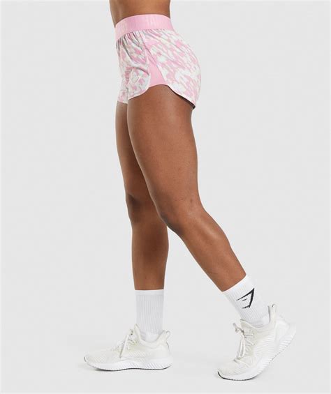Gymshark Training Loose Fit Shorts Pink Print Gymshark