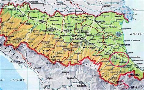 Mappa Cartina Geografica Emilia Romagna Consigliandoit