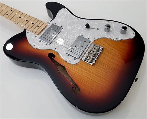 Fender Classic 72 Telecaster Thinline 2016 Sunburst Reverb