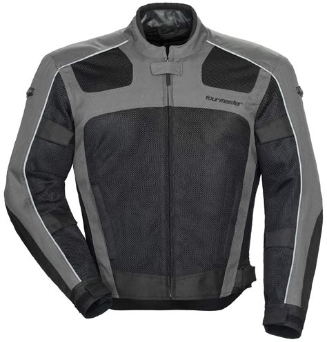 Tour master mens elite series ii motorcycle jacket xl red / black. Tourmaster Grey/Black Mens XL Draft Air Textile Mesh ...