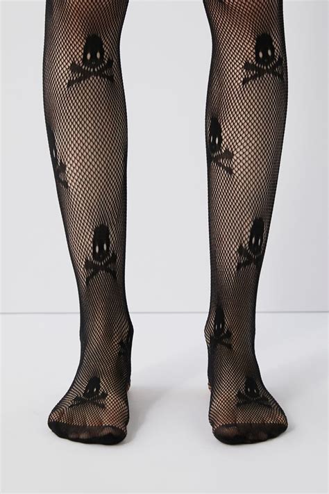Skull Fishnet Tight Urban Outfitters