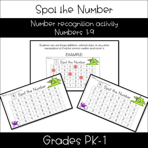 The Number Recognition Activity For Students To Practice Numbers 1 10
