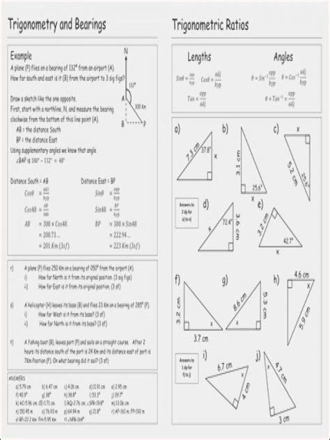 Inverse trigonometric functions are useful in finding angles. Worksheet Trigonometric Ratios Sohcahtoa Answer Key