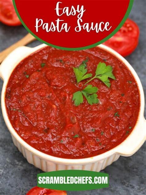 The Best Homemade Pasta Sauce You'll Ever Make - Scrambled Chefs
