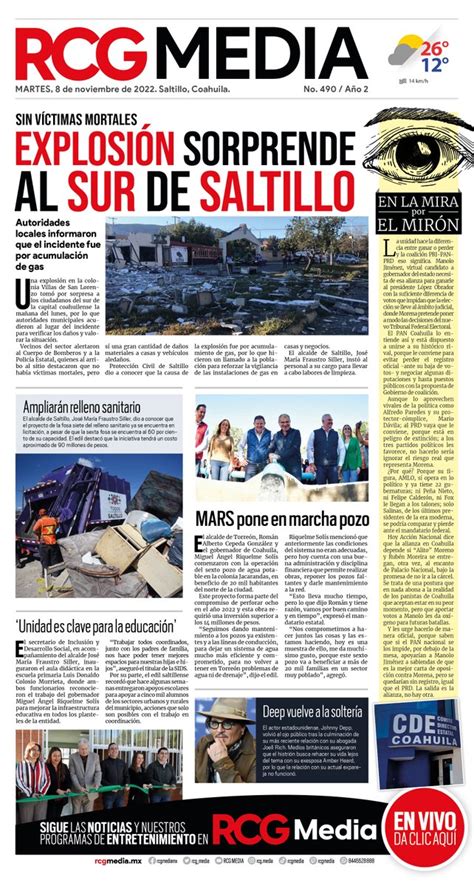 Rcg Media On Twitter Buenosd As Hoy En Portada Explosi N