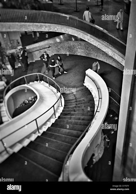 Staircase At The Metropolitan Opera House In New York City Stock Photo