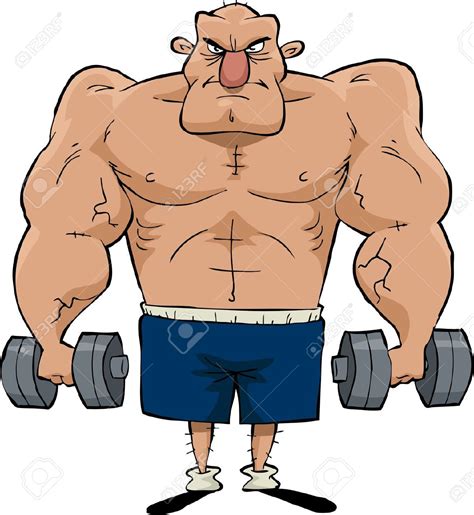 Strong Person Drawing Clipart