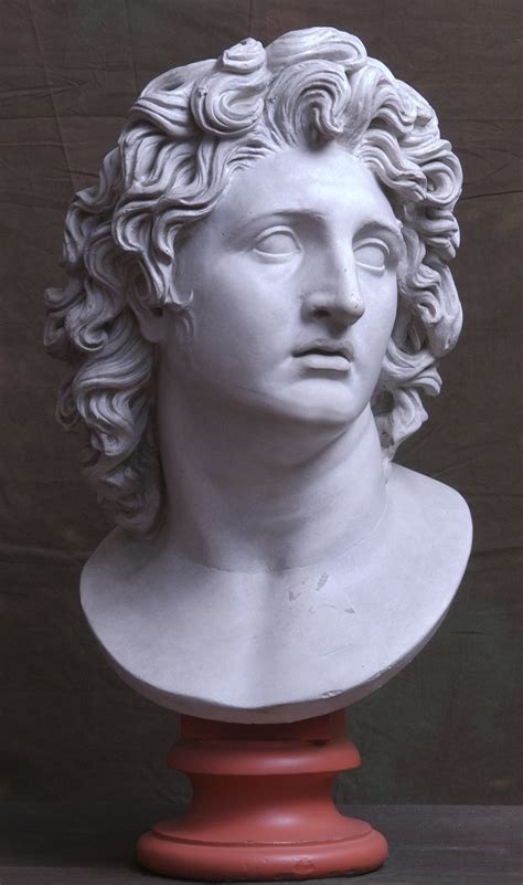 Alexander The Great As Helios Bust Statue Sculpture Museum Copy Agh