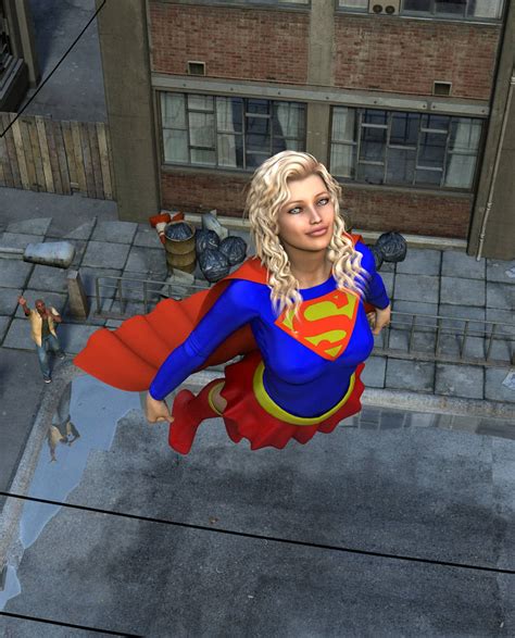 Supergirl Flies By Micklee99 On Deviantart