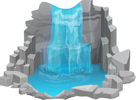 Download Waterfall Png Clip Art Image Waterfall No Background Clipart