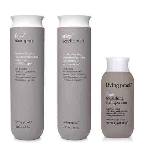 Living Proof No Frizz Shampoo and Conditioner Duo 8 oz and No Frizz