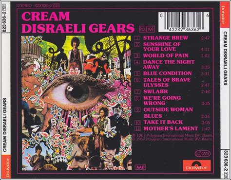 Álbum Disraeli Gears Cream 1967 Descarga Cine Clasico Dcc