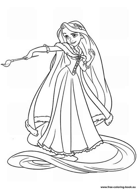 She is the princess of the kingdom of corona, known for her long, magical, golden hair. Coloring pages Tangled (Disney) - Rapunzel - Page 1 ...