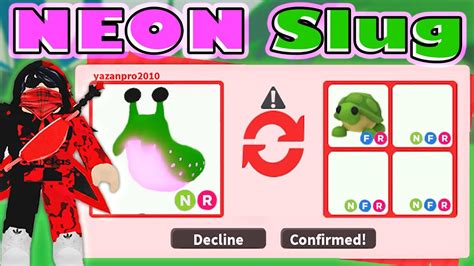 Trading First Neon Slug In New Adopt Me Halloween Update Youtube