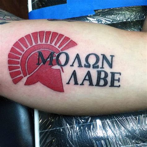 30 Molon Labe Tattoo Designs For Men Tactical Ink Ideas