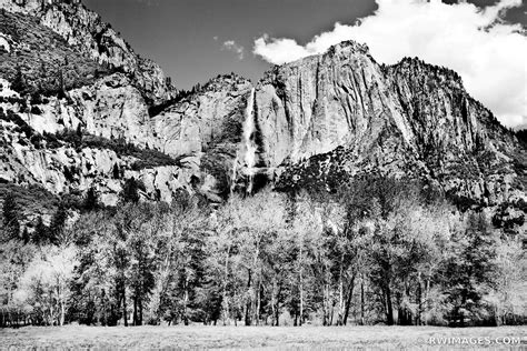 Framed Photo Print Of Upper Yosemite Falls Yosemite National Park Black