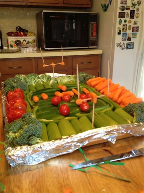 Football Veggie Tray A Simple Way To Add Some Team Spirit Holiday