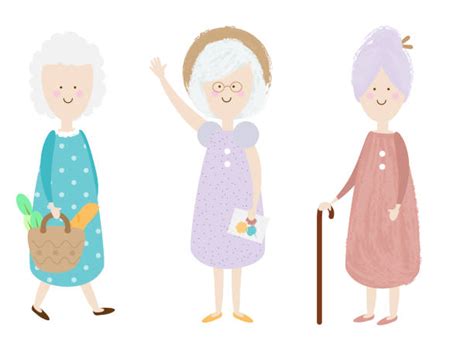 220 Drawing Of Funny Old Grandma Granny Illustrations Royalty Free Vector Graphics And Clip Art