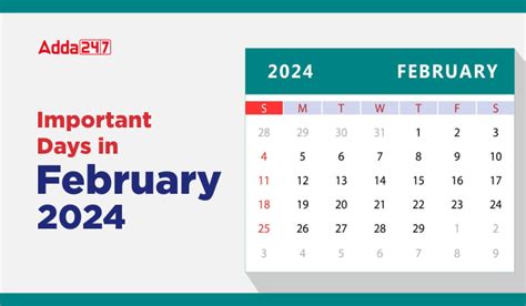 Important Days In February 2024 List Of National And International