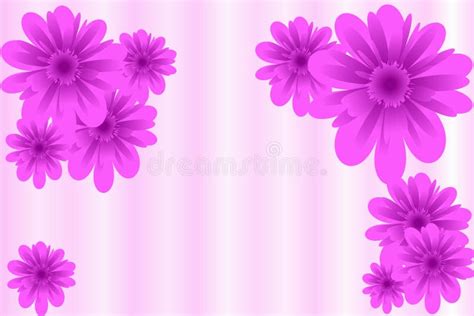 Pink Flowers Abstraction Stock Vector Illustration Of Wallpapers
