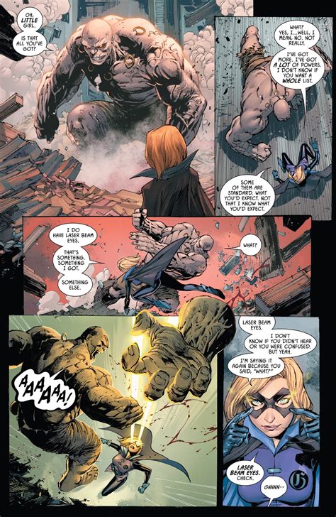 Batman And Gotham Girl Vs Solomon Grundy And Amygdala Comicnewbies